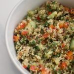 Mediterranean Sprouted Quinoa Salad