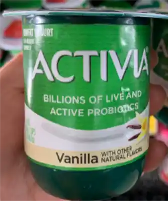 Activia front label yogurt