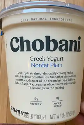 Chobani container front