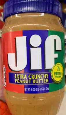 Jif peanut butter front