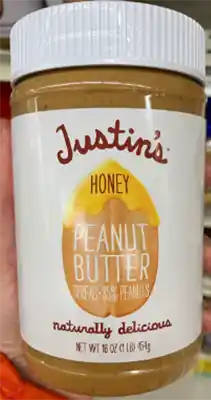 Justins peanut butter front label