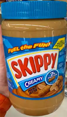 Skippy peanut butter front panel