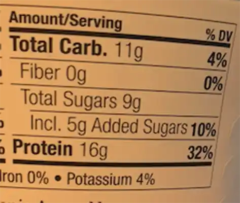 sigis yogurt label right side