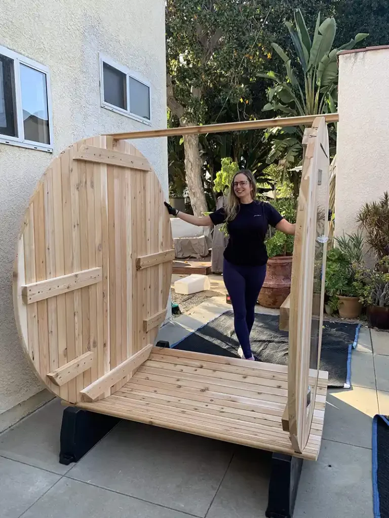 Built sauna step 1